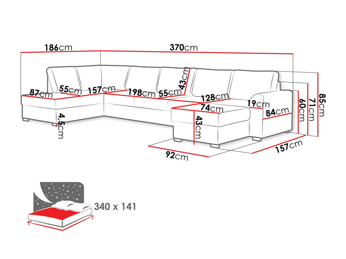 Stūra dīvāns 218739