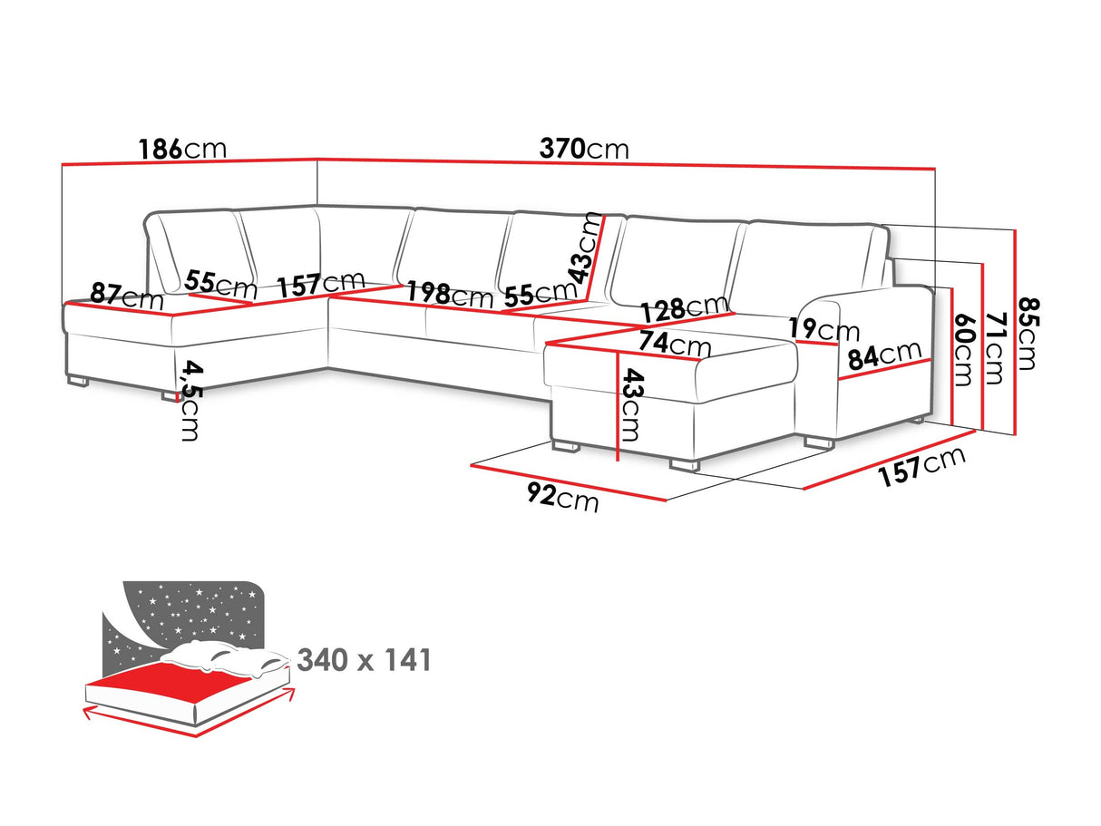 Stūra dīvāns 218739