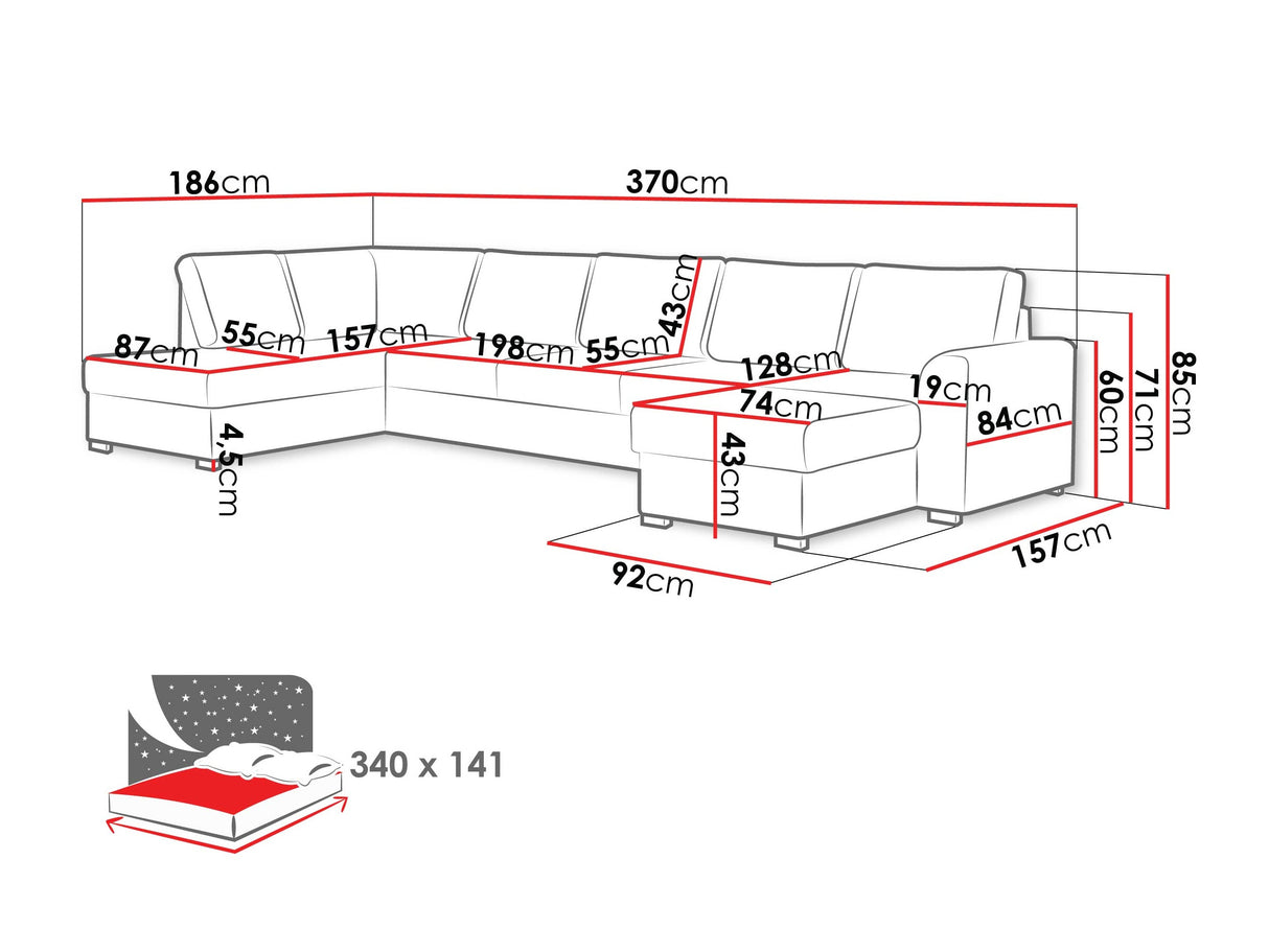 Stūra dīvāns 218739