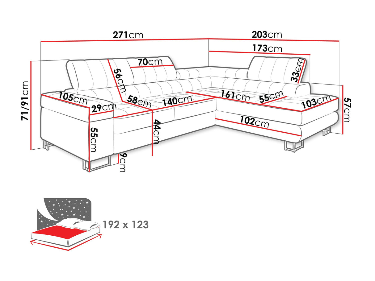 Stūra dīvāns 443305