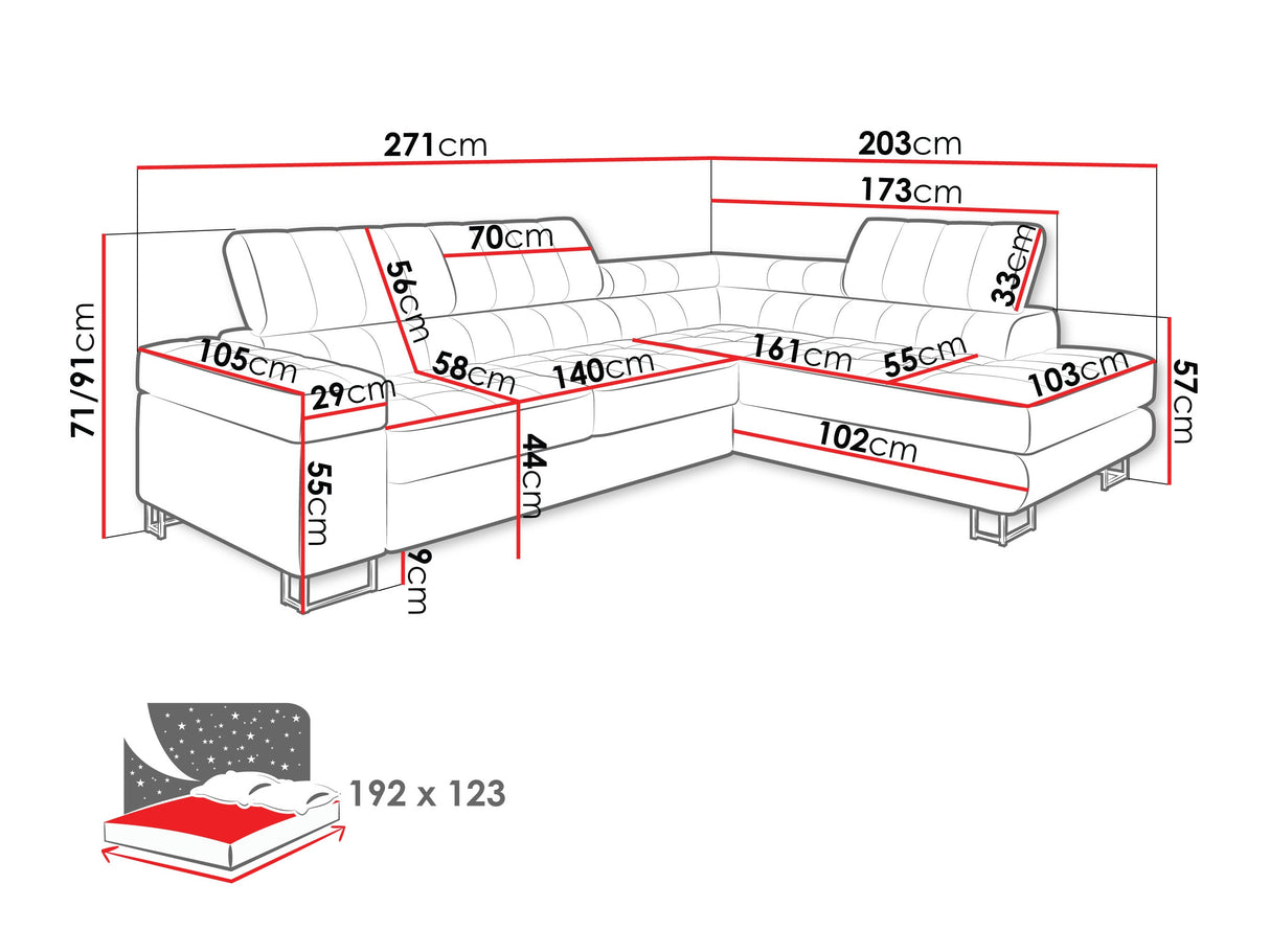 Stūra dīvāns 443305