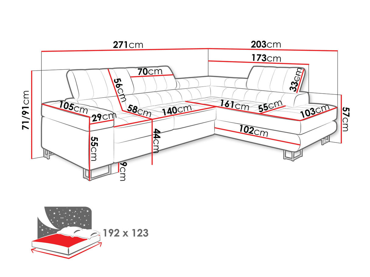 Stūra dīvāns 443305