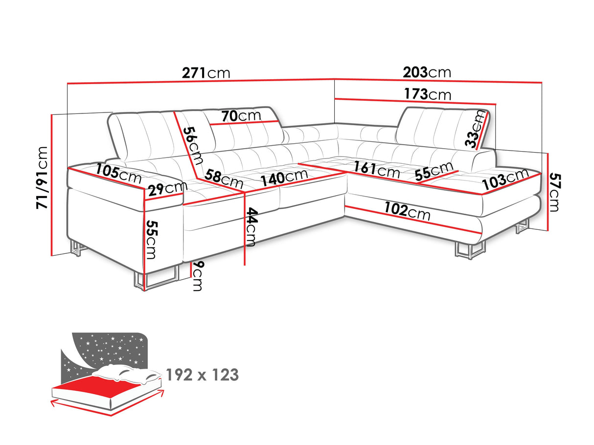 Stūra dīvāns 443305
