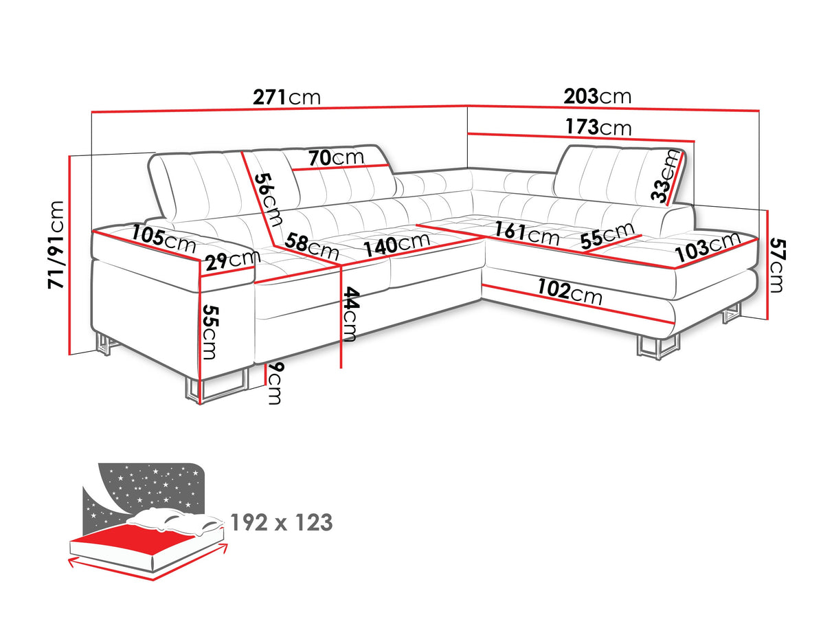 Stūra dīvāns 443305