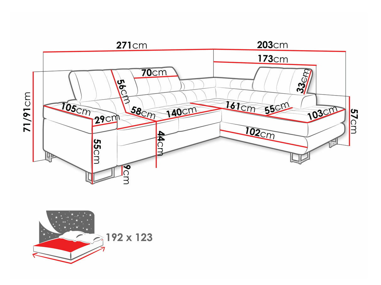 Stūra dīvāns 443305 4304673