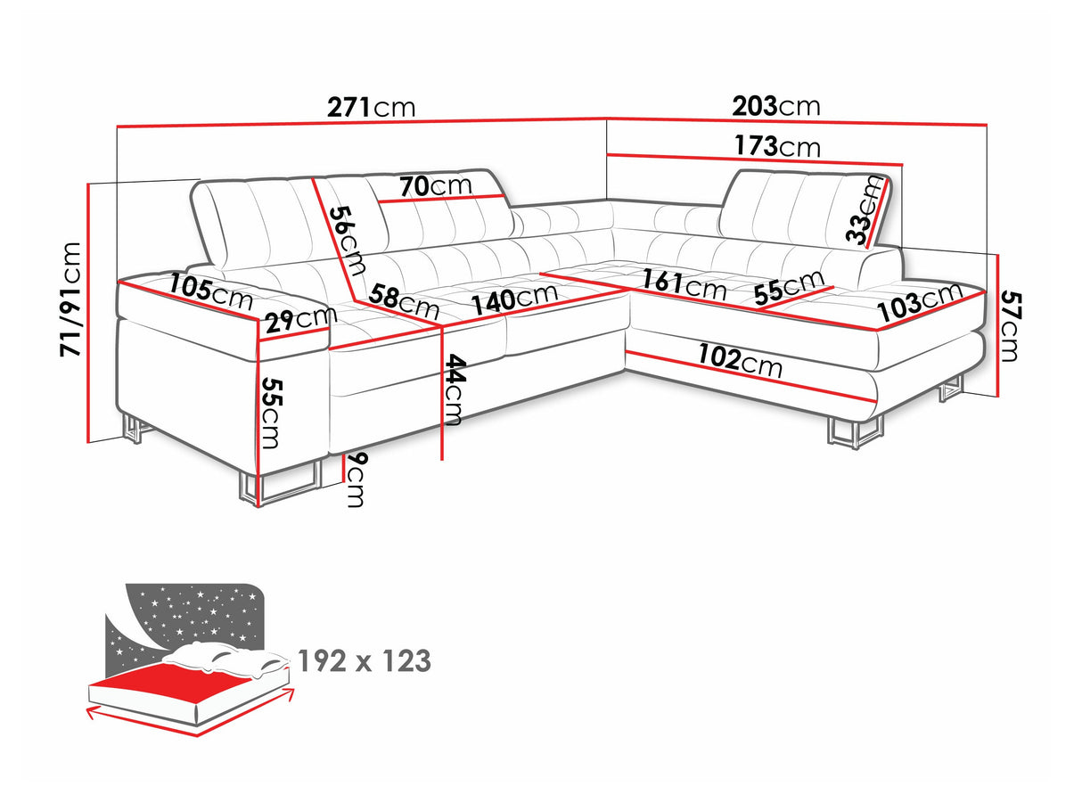 Stūra dīvāns 443305 4304675