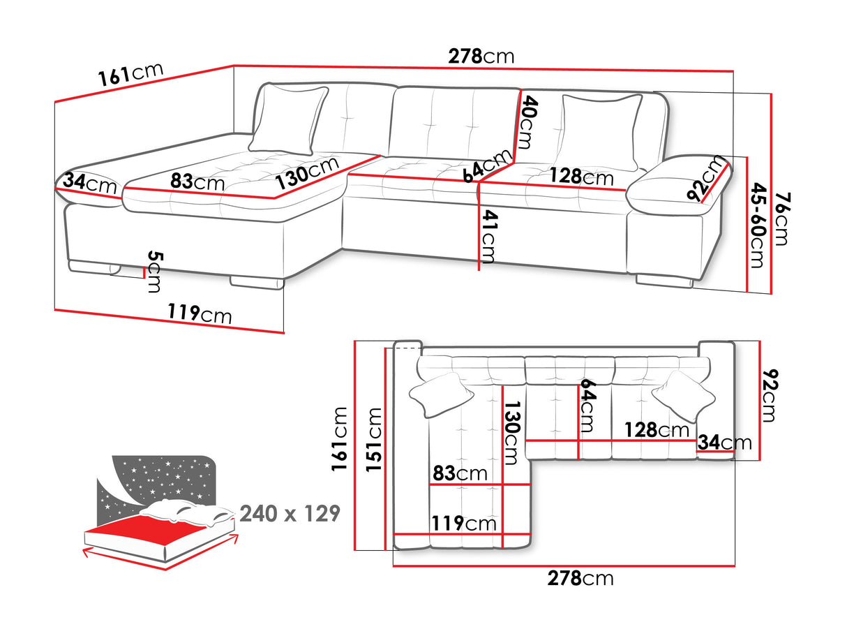 Stūra dīvāns 445957