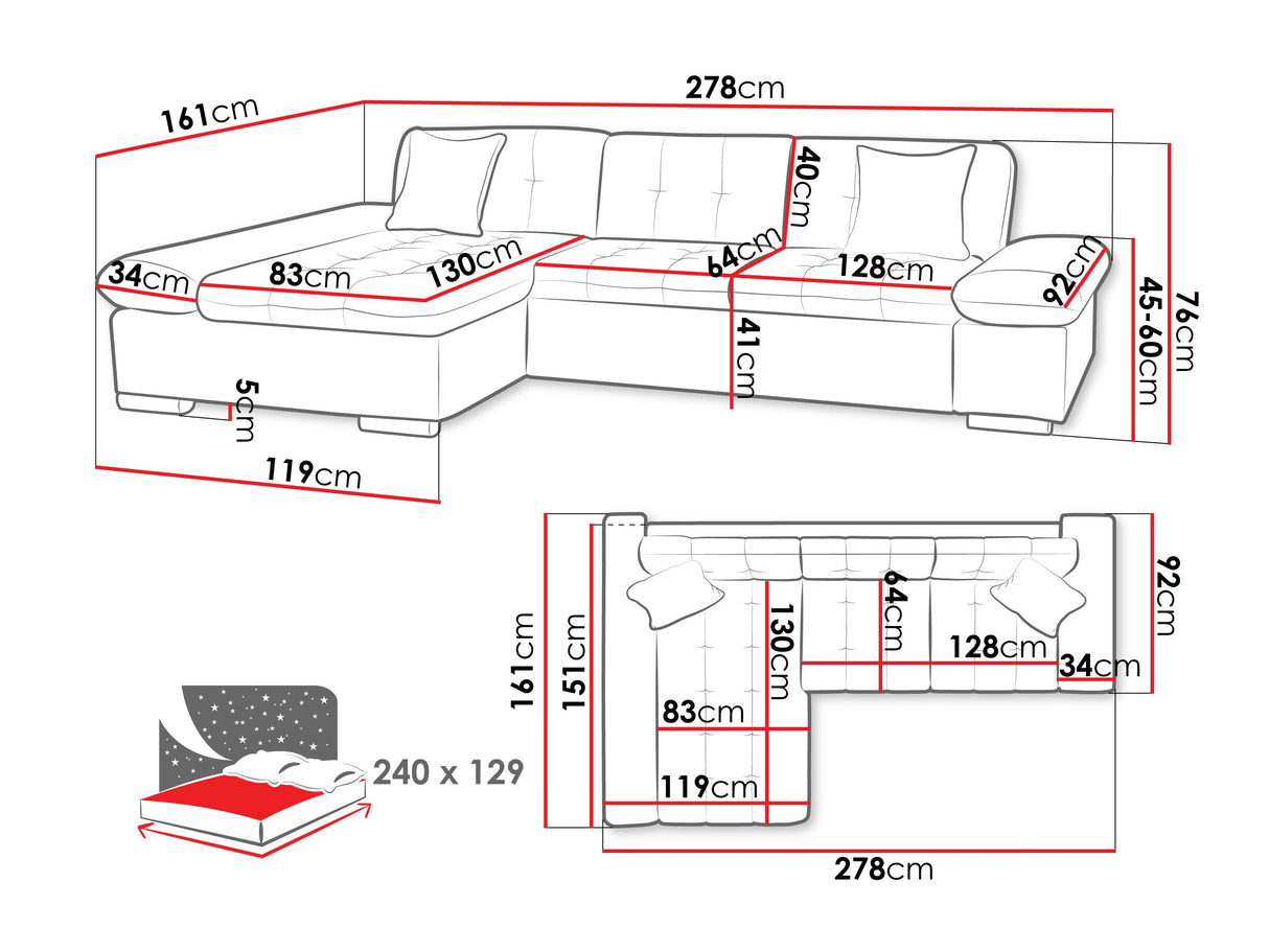 Stūra dīvāns 445957