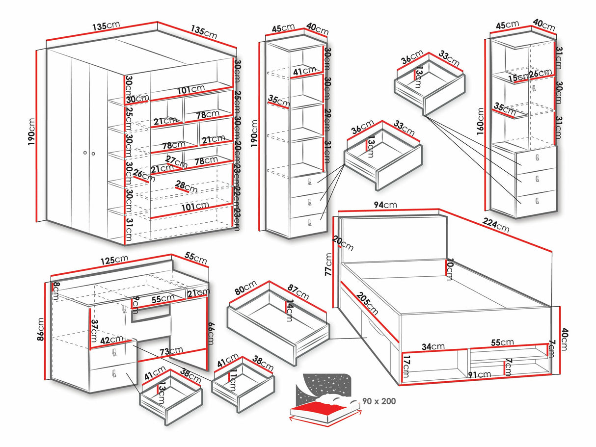 Bērnu istabas komplekts 473538