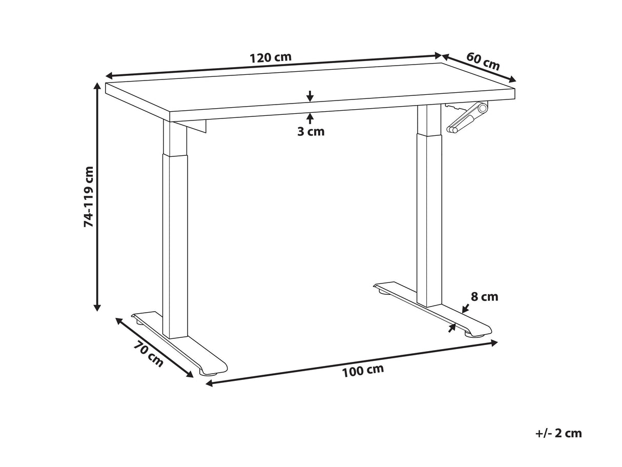 Rakstāmgalds ar regulējamu augstumu 620827