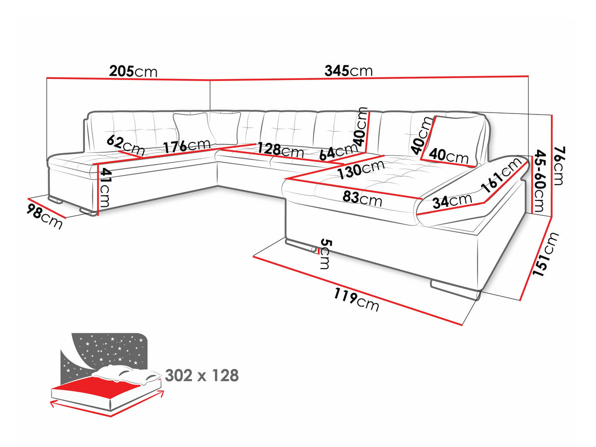 Stūra dīvāns 68205 4373478