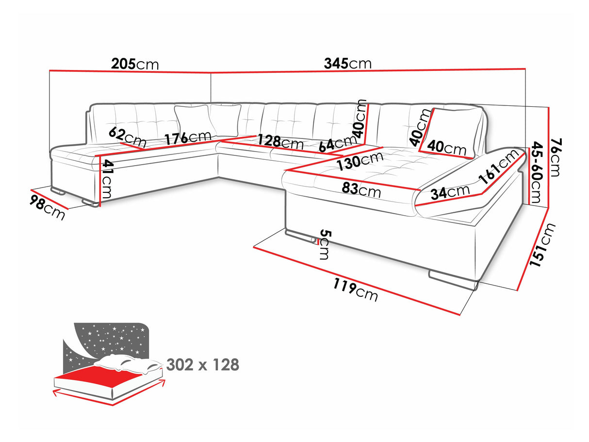 Stūra dīvāns 108122 4373568