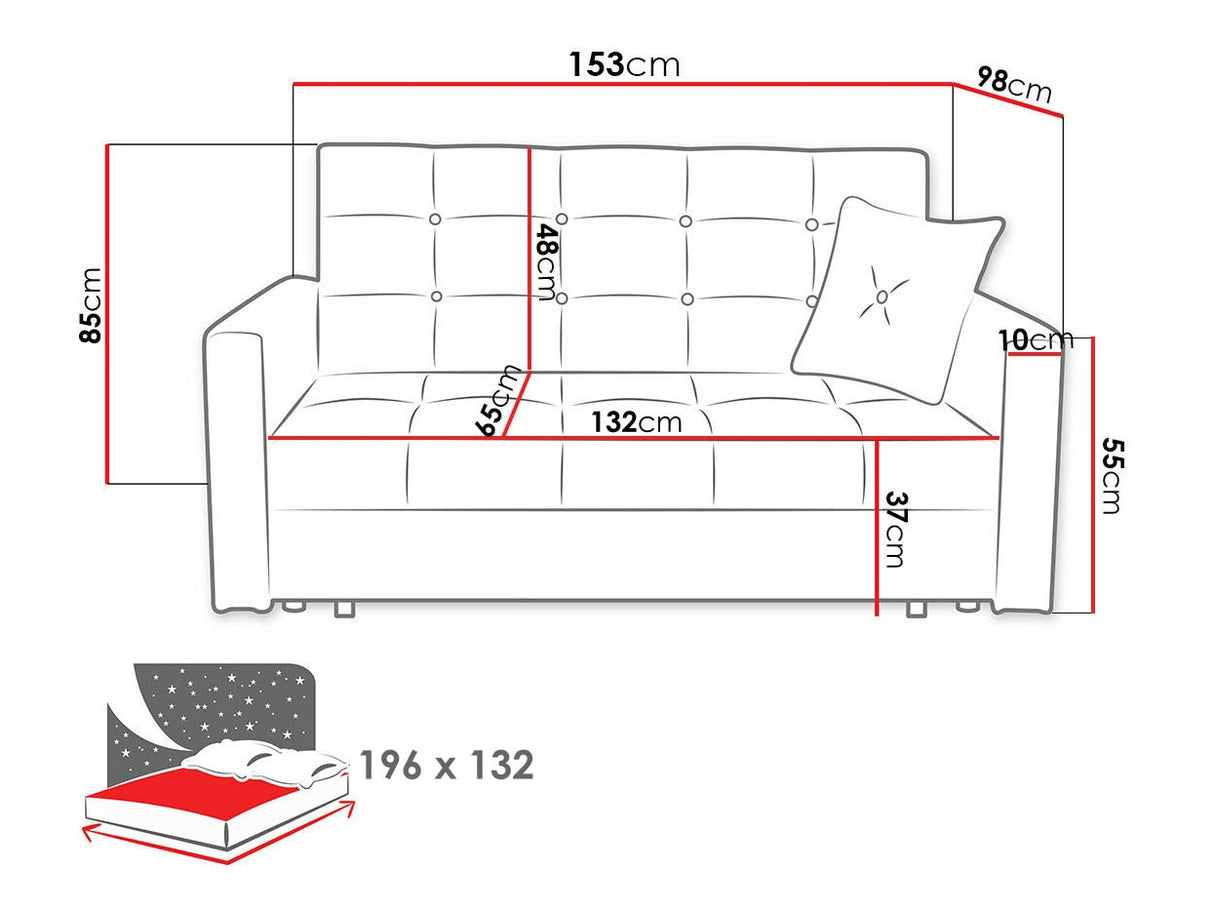Dīvāns gulta 63204