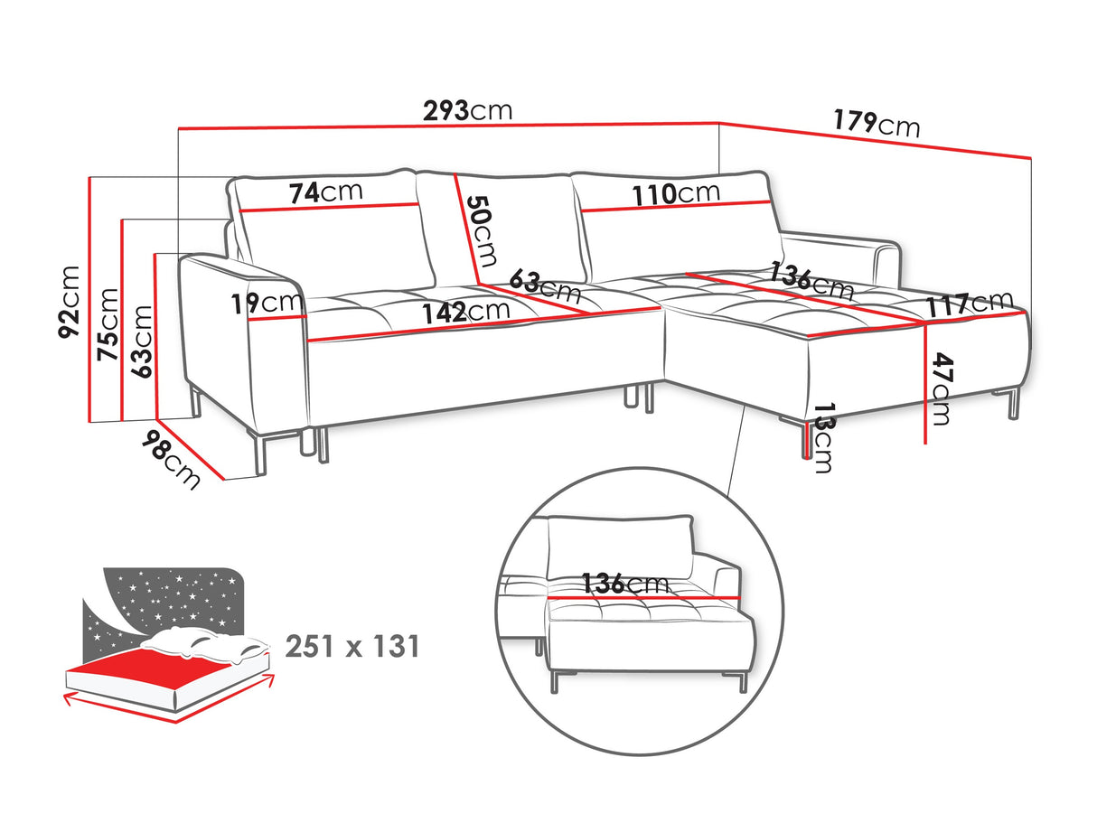 Stūra dīvāns 637000