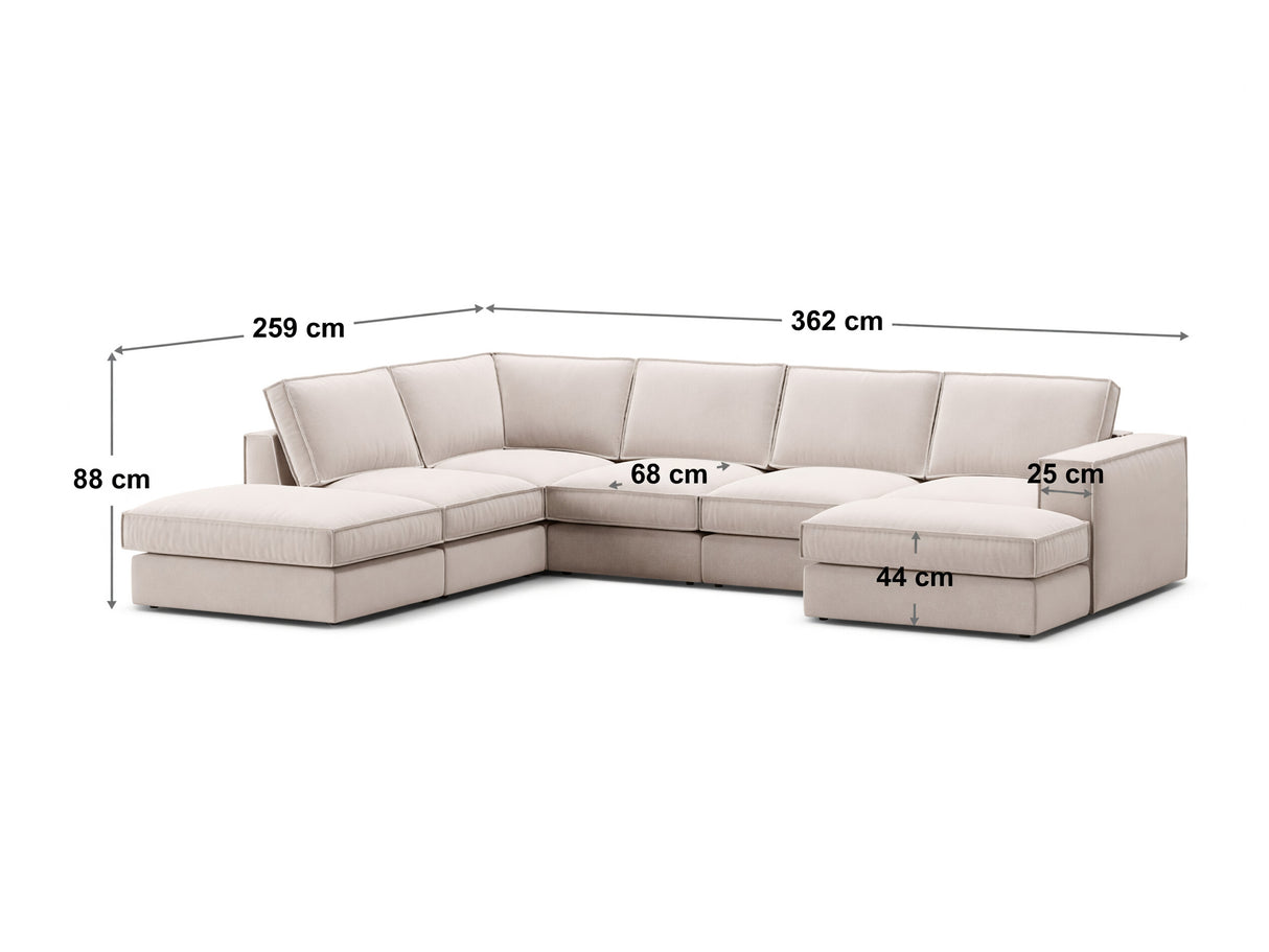 Moduļu stūra dīvāns 651609