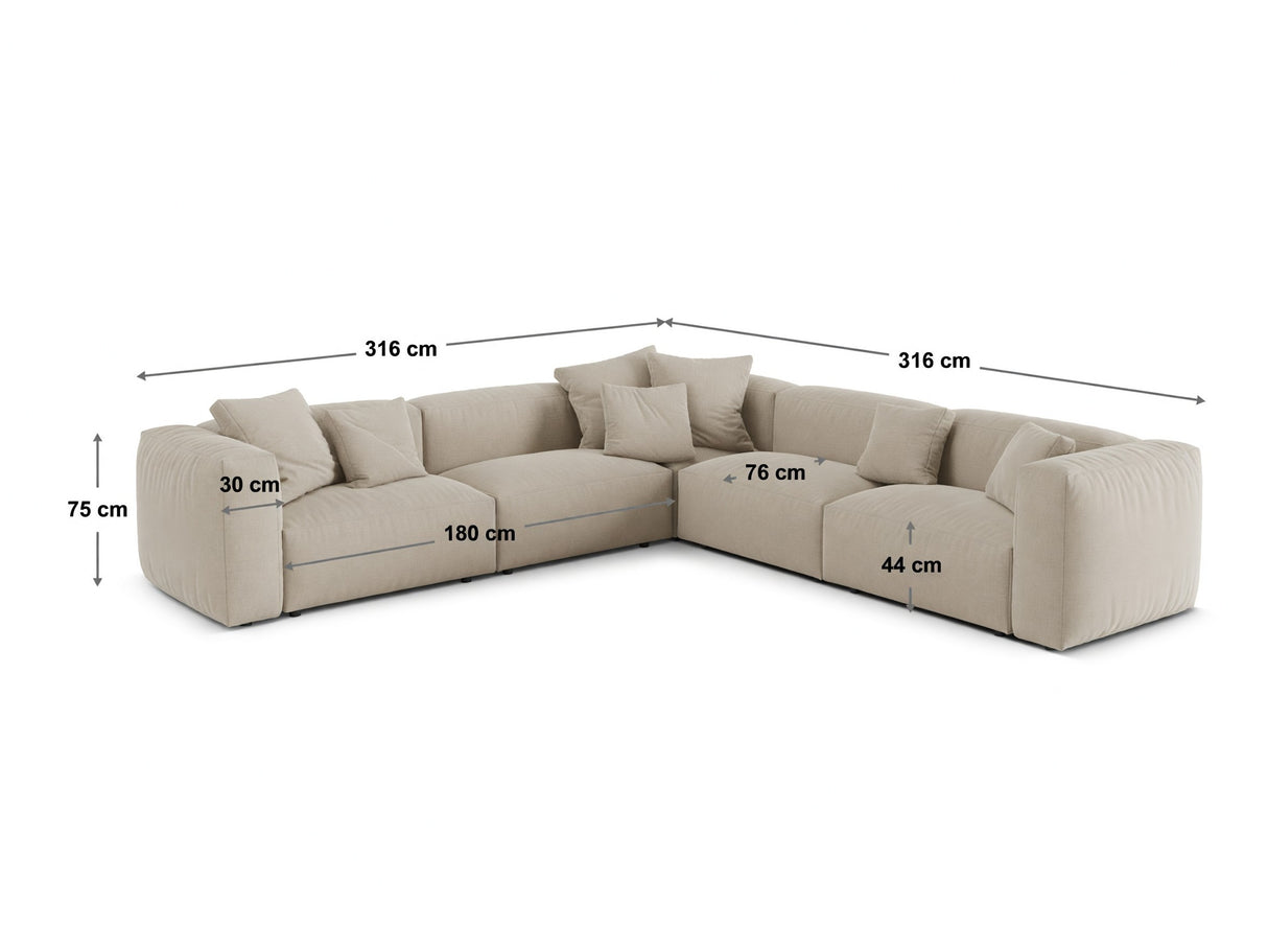 Moduļu stūra dīvāns 652601