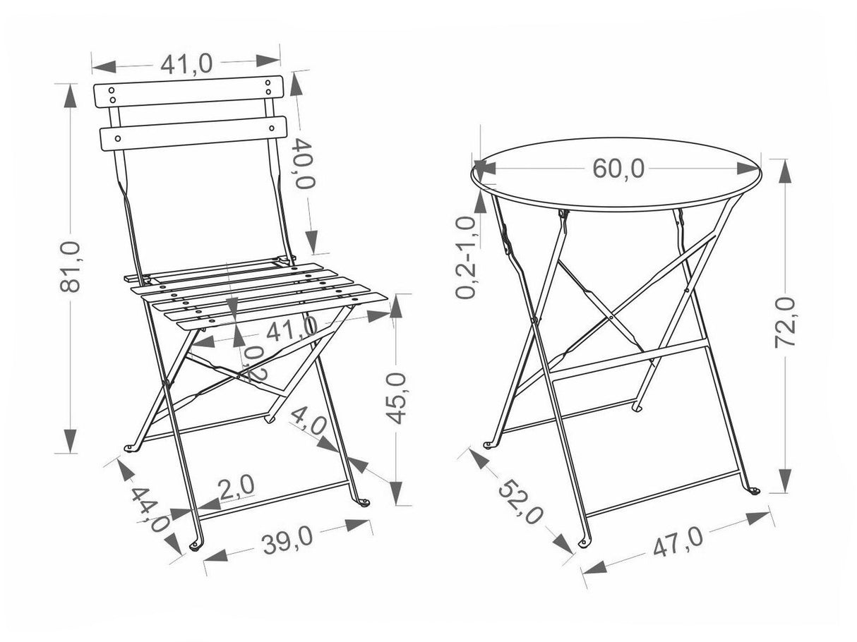 Balkona komplekts 660062