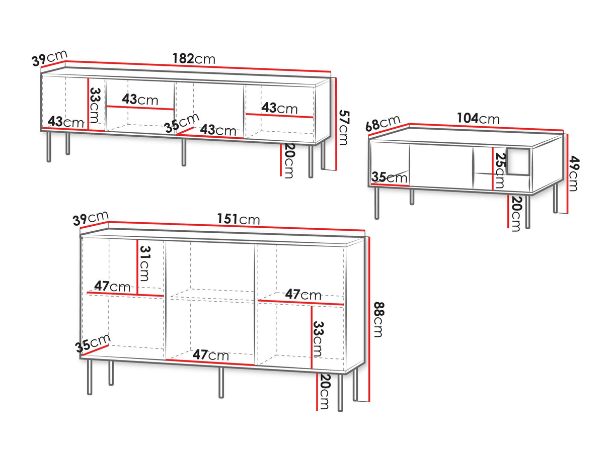 Viesistabas komplekts 665523