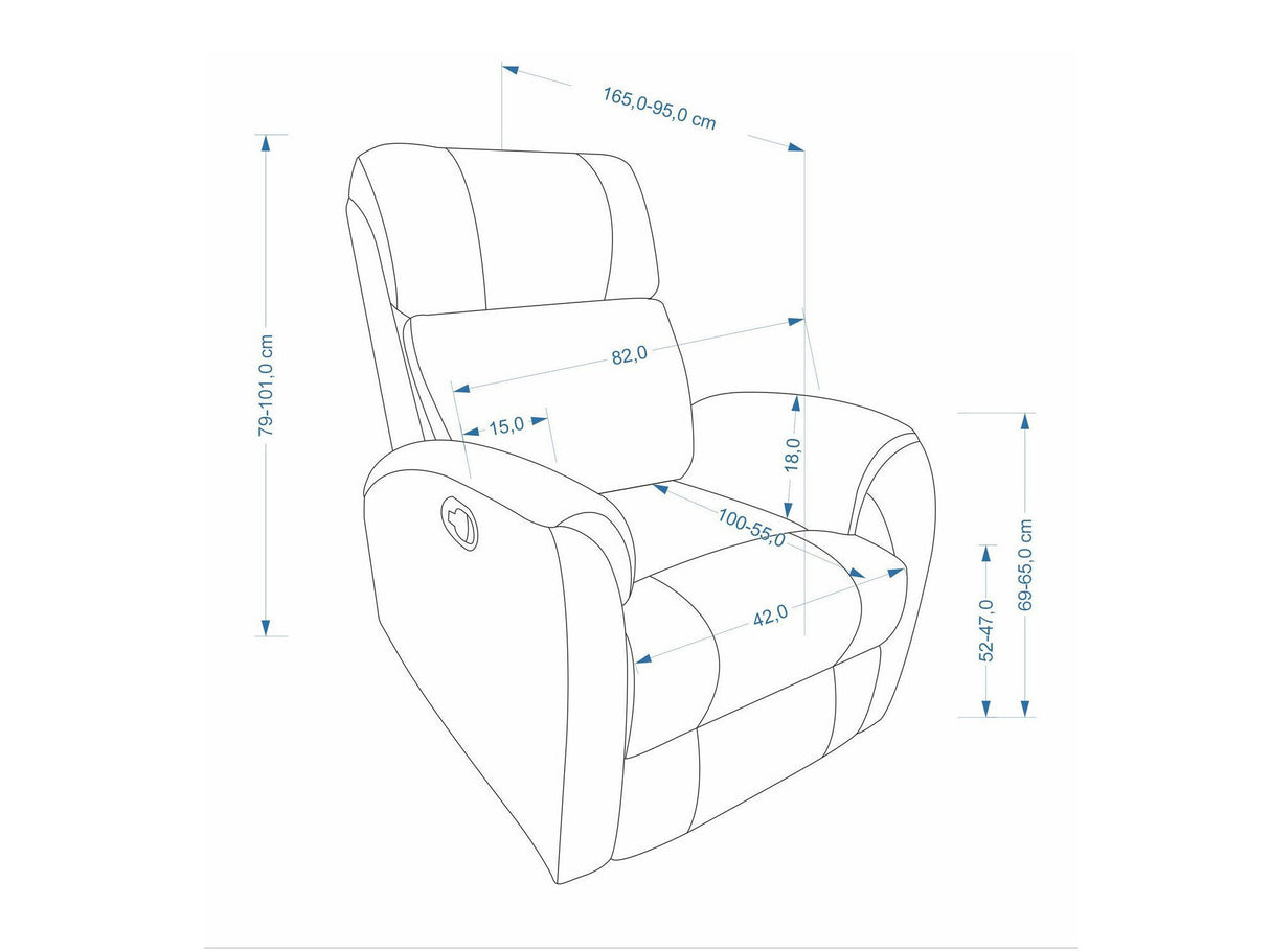 Atpūtas krēsls reglainer 680966
