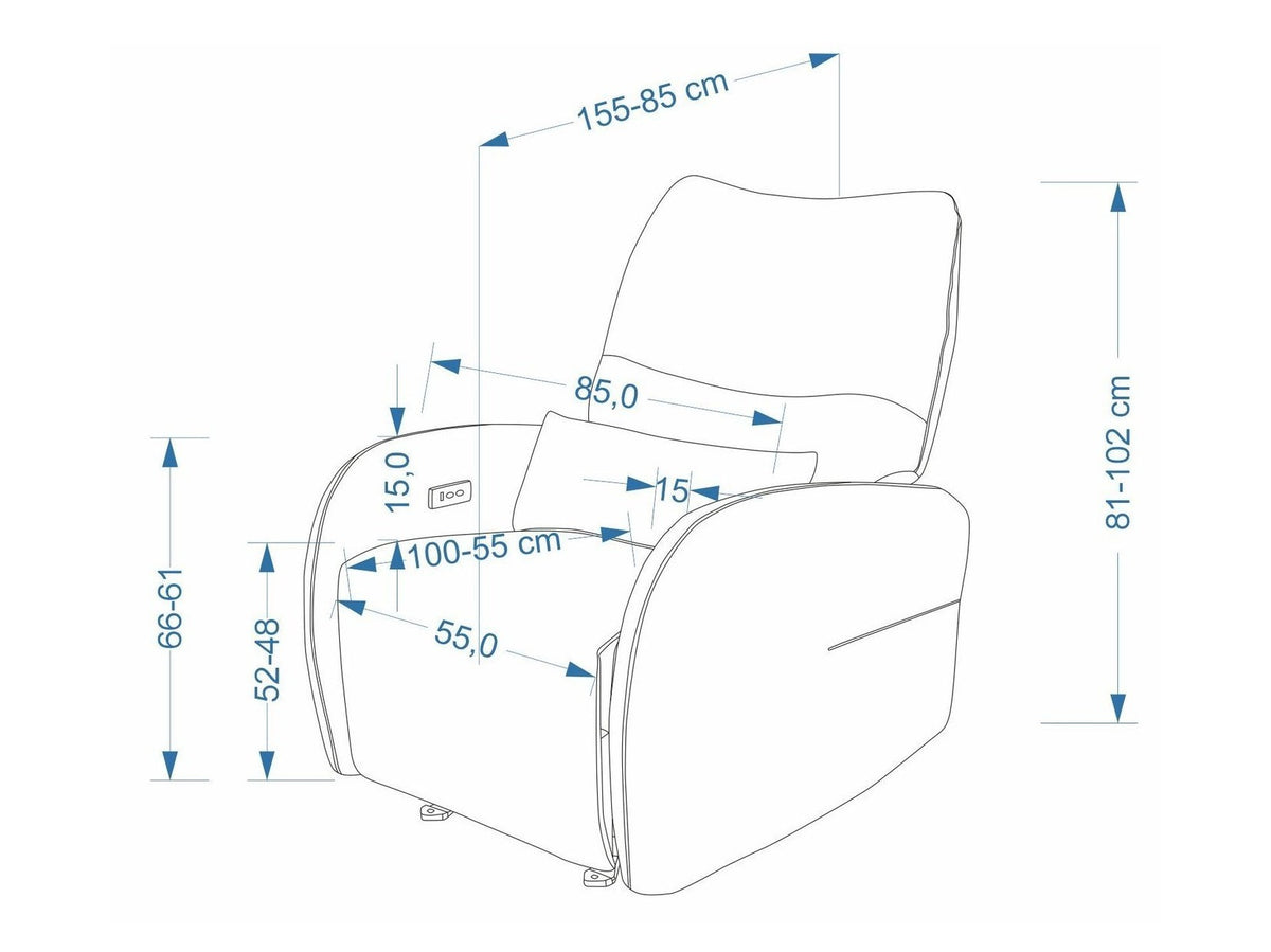 Atpūtas krēsls reglainer 686572