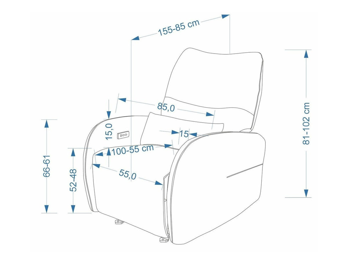 Atpūtas krēsls reglainer 686572