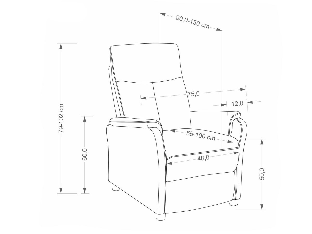Atpūtas krēsls reglainer 687838