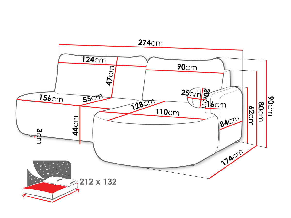 Stūra dīvāns 683704