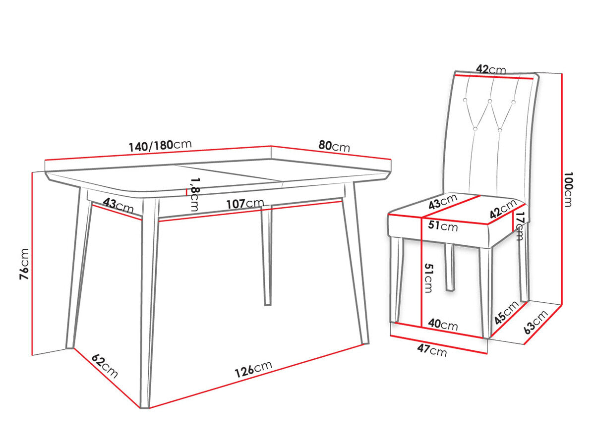 Ēdamistabas komplekts 451937