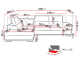 Stūra dīvāns 90009