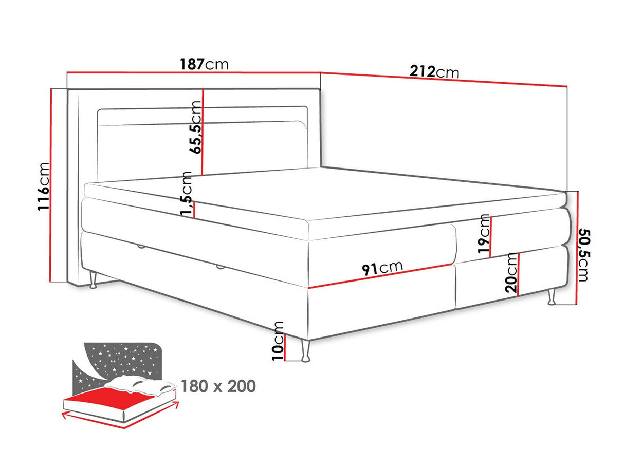 Kontinentālā gulta 512496