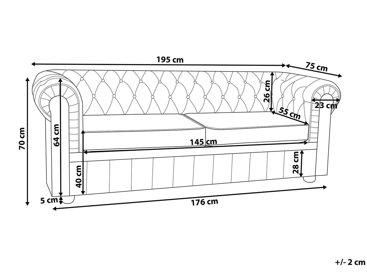 Chesterfield dīvāns 520006