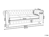 Chesterfield dīvāns 520409