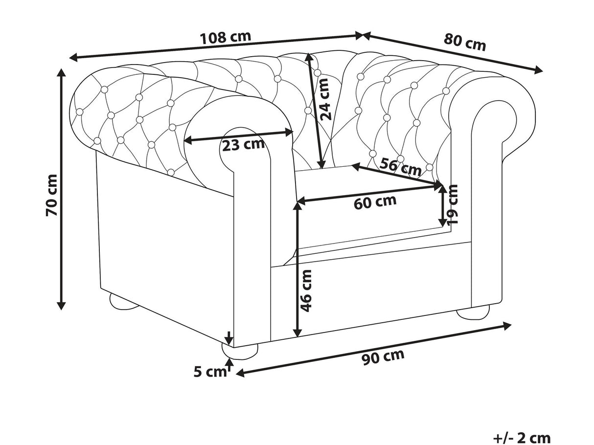 Chesterfield krēsls 520955