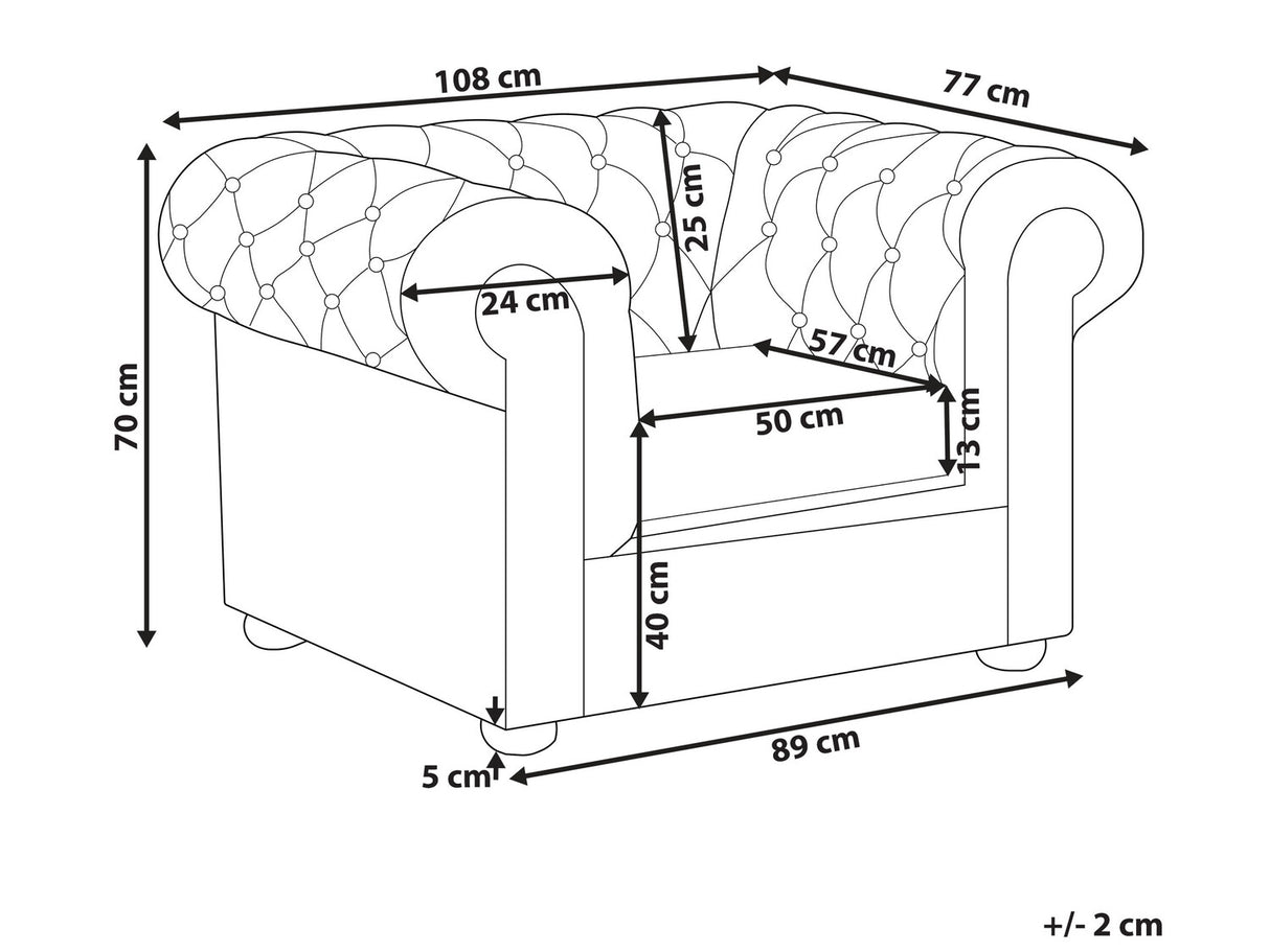 Chesterfield krēsls 520955
