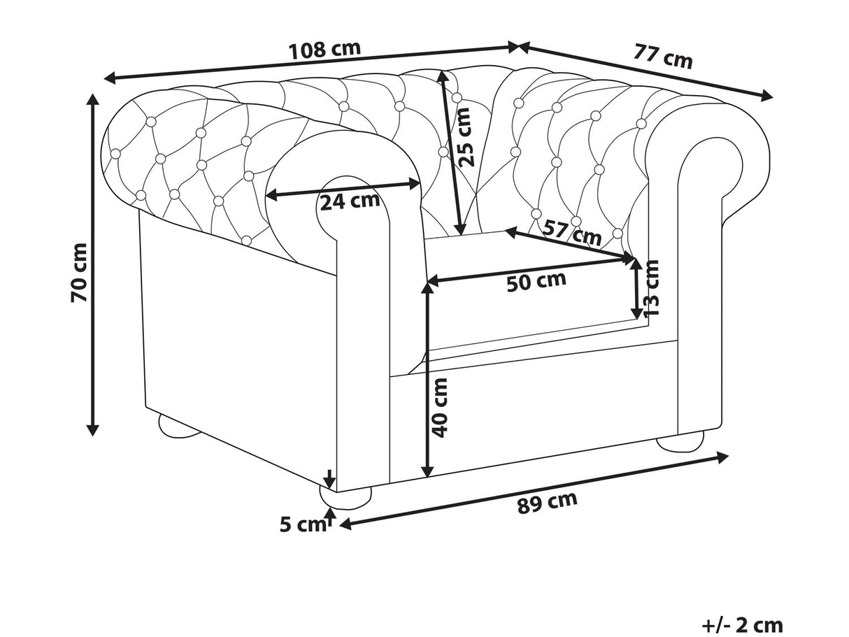 Chesterfield krēsls 520955