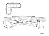 Chesterfield stūra dīvāns 521303