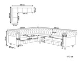 Chesterfield stūra dīvāns 521303