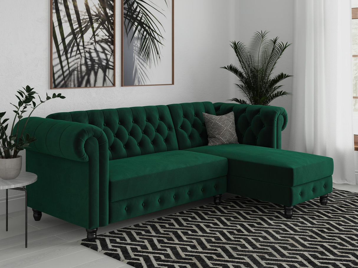 Chesterfield stūra dīvāns 513819
