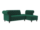 Chesterfield stūra dīvāns 513819