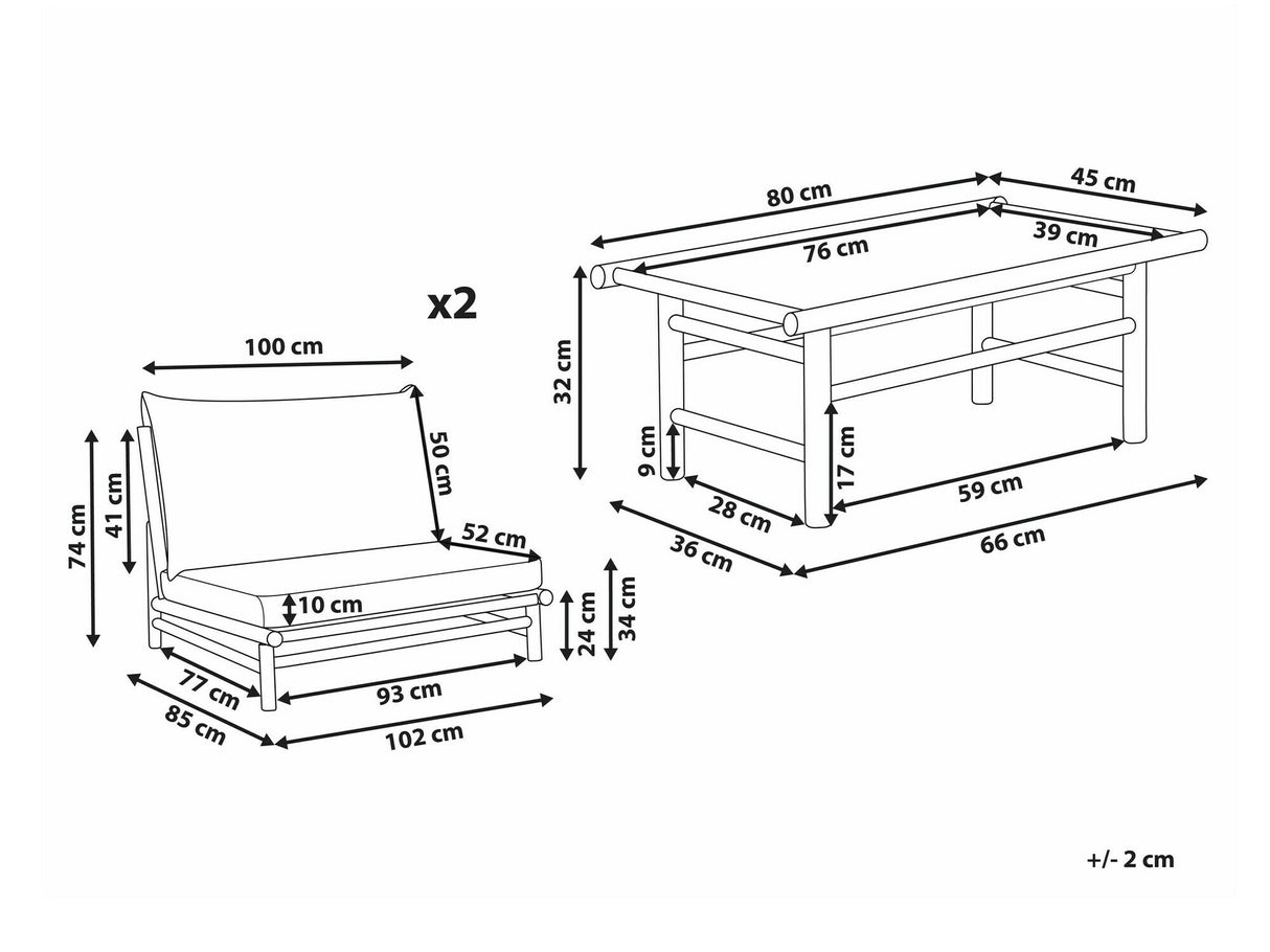 Dārza mēbeļu komplekts 539087