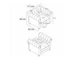 Chesterfield krēsls 525414