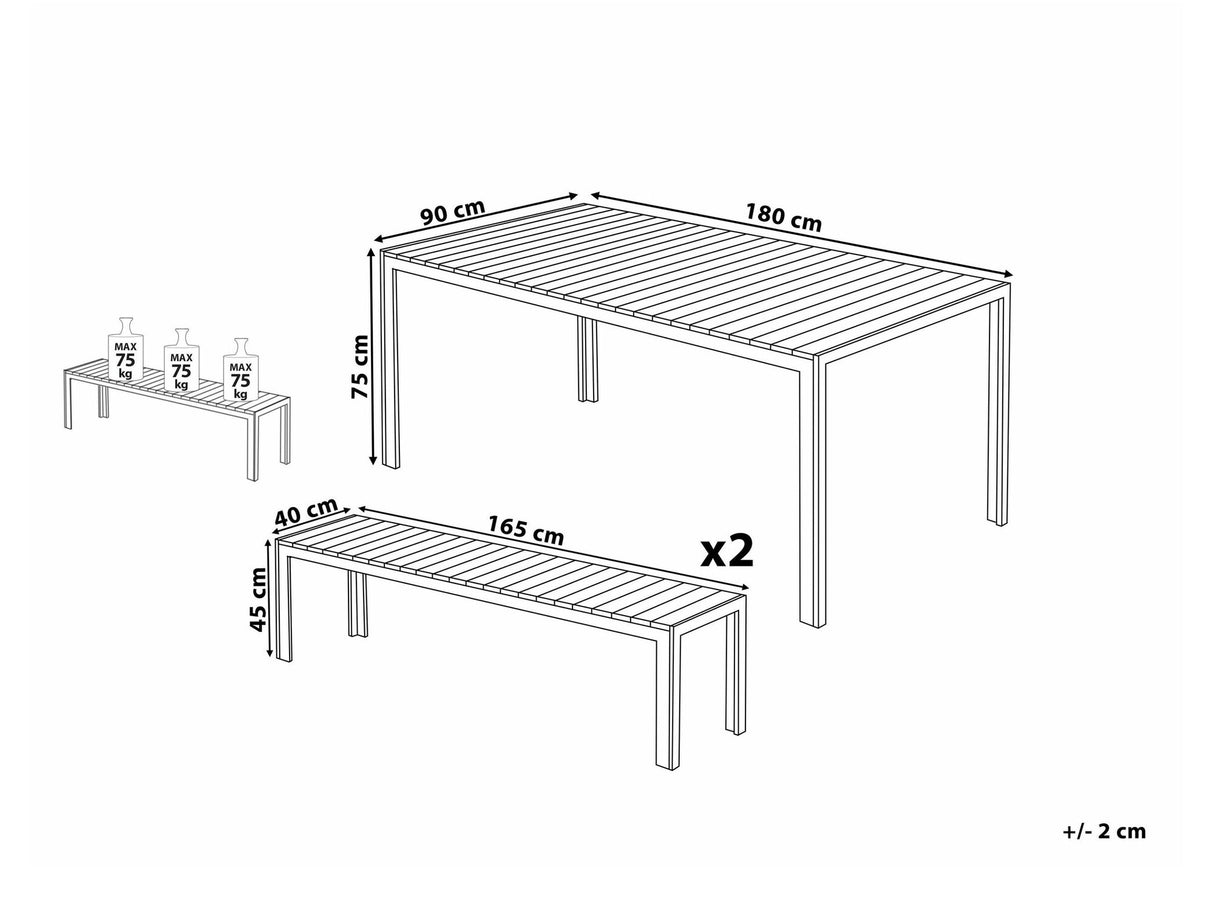 Galds un krēslu komplekts 540894