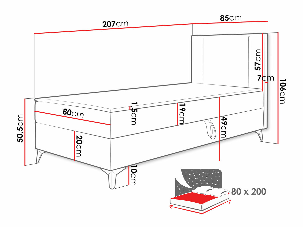 Kontinentālā gulta 550008