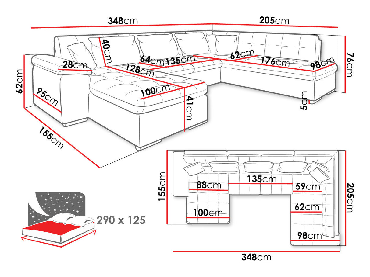Stūra dīvāns 63897