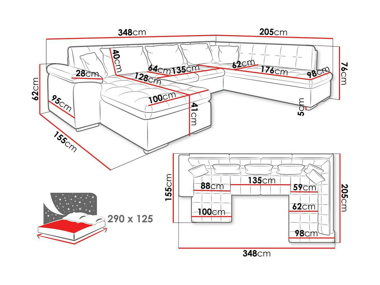 Stūra dīvāns 45978