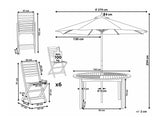 Galds un krēslu komplekts 582078
