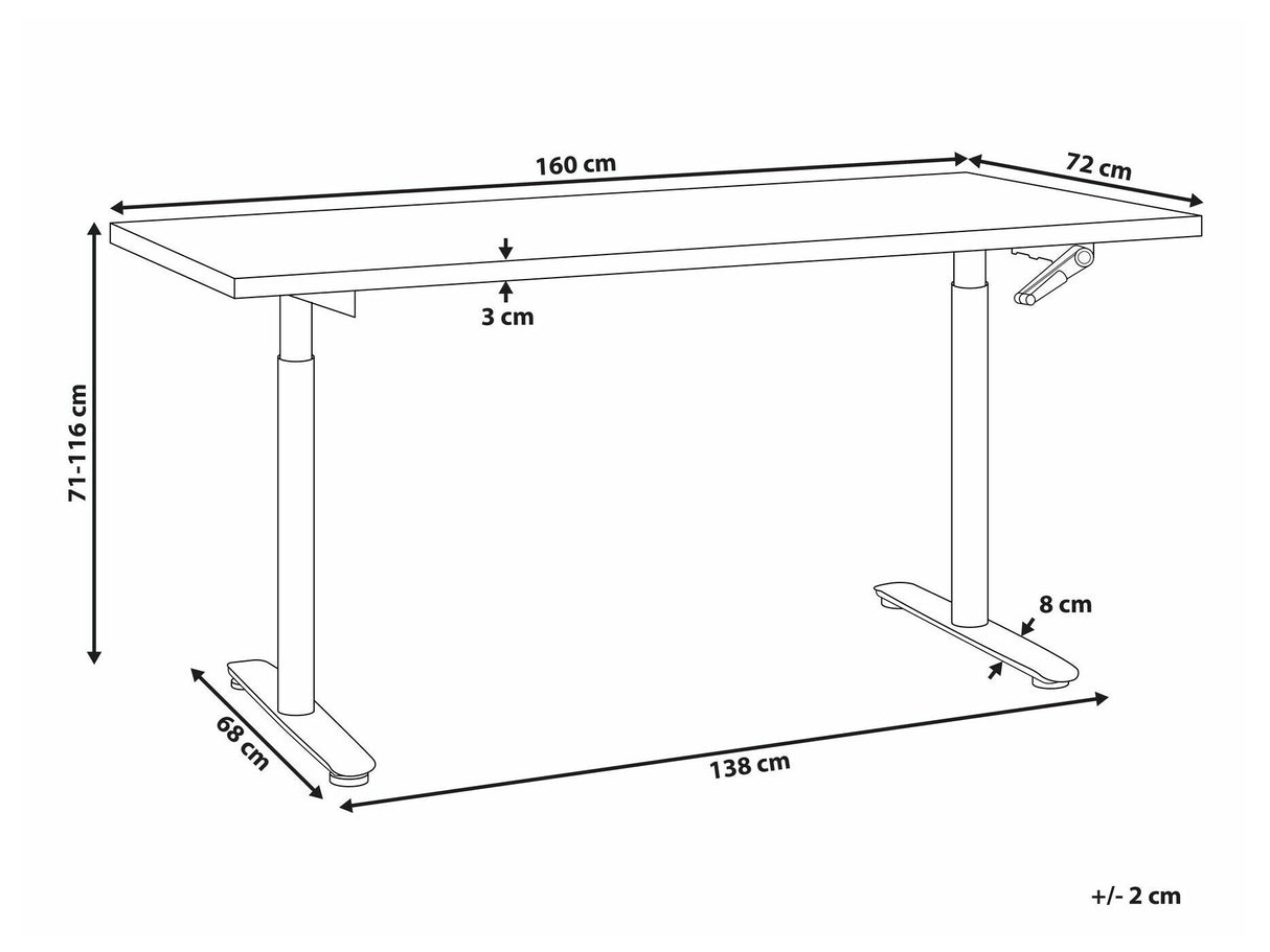 Rakstāmgalds ar regulējamu augstumu 590456