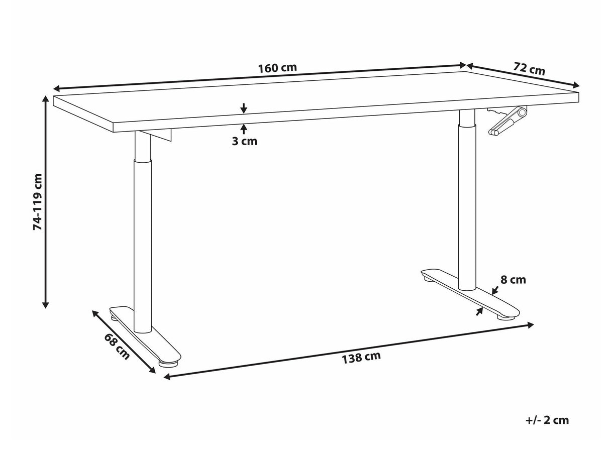 Rakstāmgalds ar regulējamu augstumu 590456