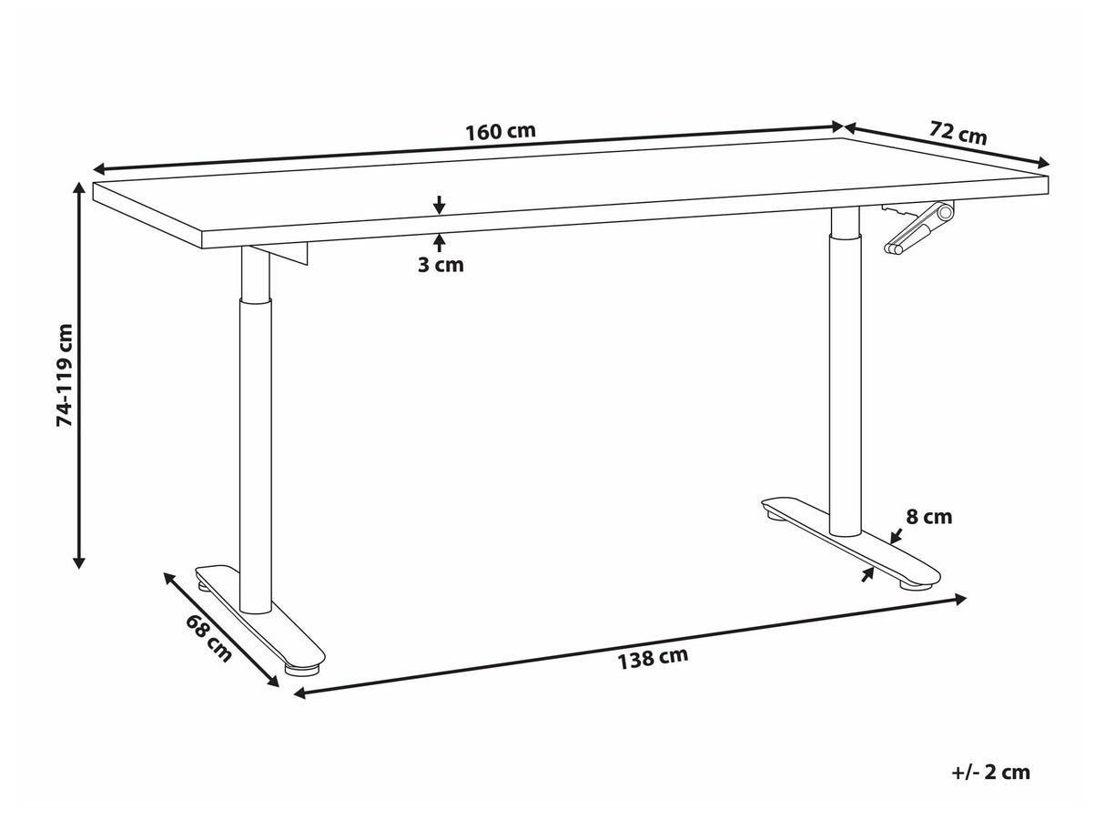 Rakstāmgalds ar regulējamu augstumu 590456