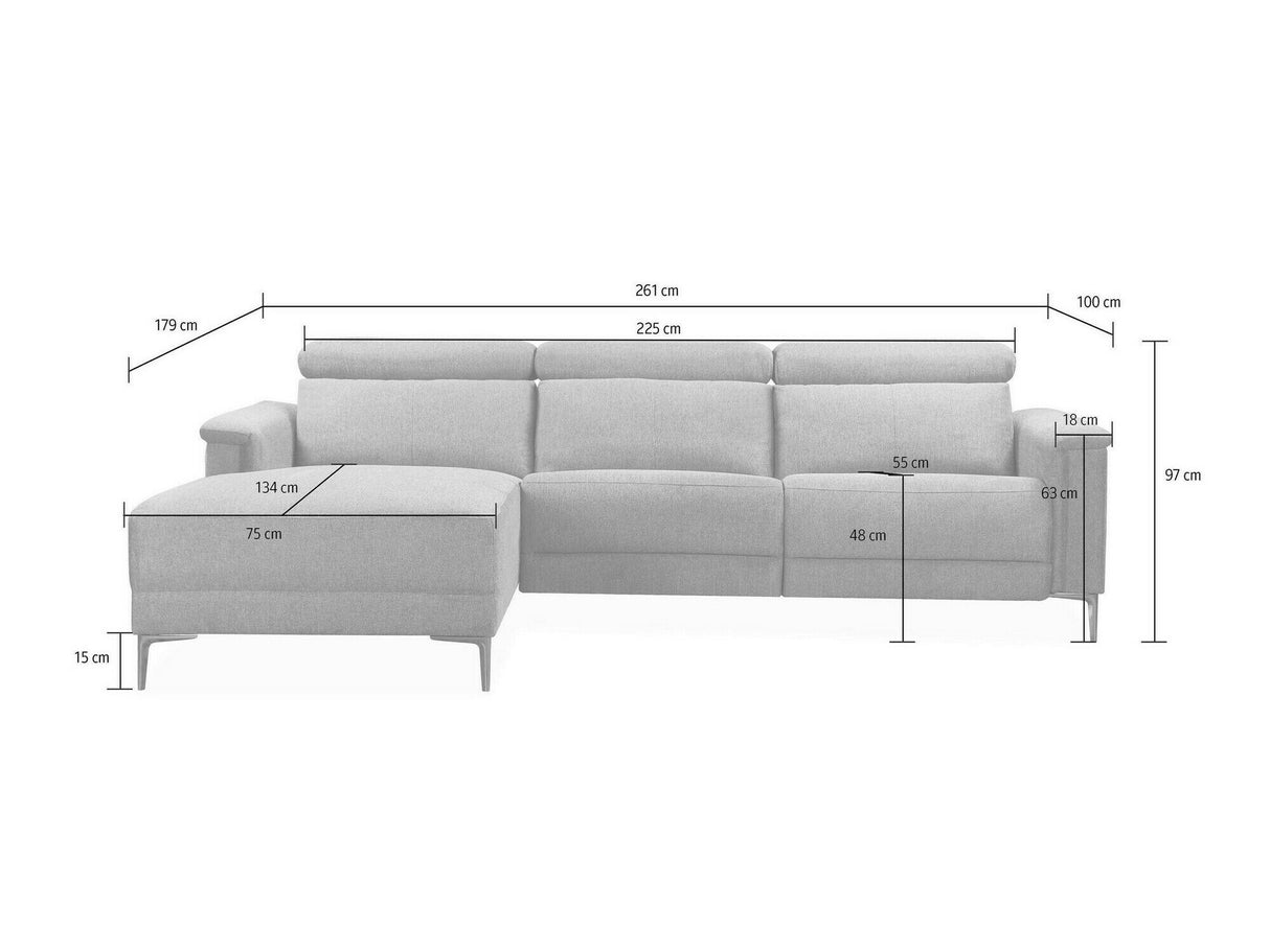 Stūra dīvāns reglaineris 591740